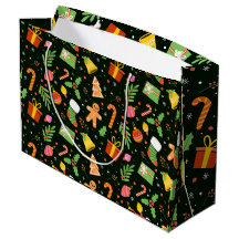 Donkergroen Abstract kerstpatroon