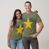 Donkergroen Basisch T-shirt Kaki Design UE (Unisex)