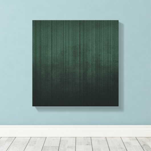 Donkergroen, bijtend Abstract Canvas Afdruk (Insitu (Houten vloer))