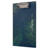 Donkergroen bladpatroon klembord (Links)