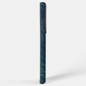 Donkergroen bladpatroon samsung galaxy hoesje (Rechterkant)