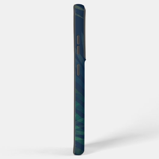 Donkergroen bladpatroon samsung galaxy hoesje (Rechterkant)