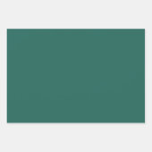 Donkergroen blauw (vaste kleur) inpakpapier vel (Voorkant 3)
