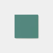 Donkergroen blauw (vaste kleur) post-it® notes (Voorkant)