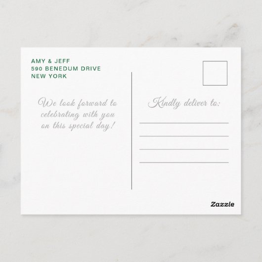 Donkergroen blond haar prinses Sweet Sixteen Briefkaart (Achterkant)