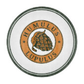  donkergroen bruin hop bier inkt kunst vector snijplank (Voorkant)