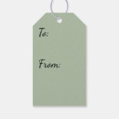 Donkergroen Cadeaulabel (Achterkant)