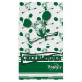 Donkergroen Cheerleader - DIY Tekst Klein Cadeauzakje (Achterkant)