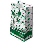 Donkergroen Cheerleader - DIY Tekst Klein Cadeauzakje (Achterkant Gekanteld)