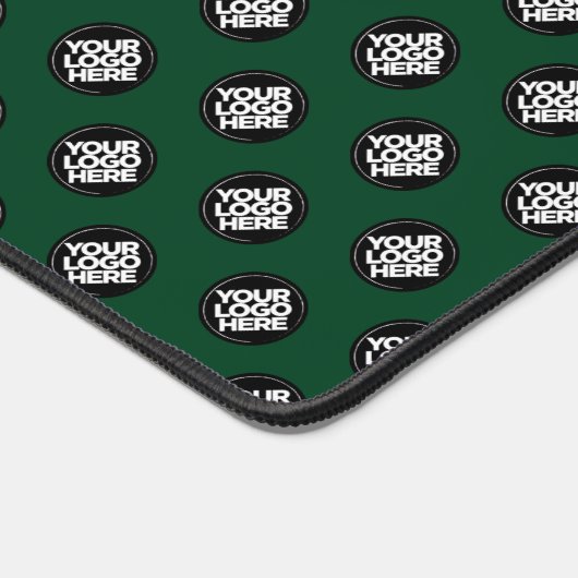 Donkergroen Custom Business Logo Pattern Bureaumat (Hoek)