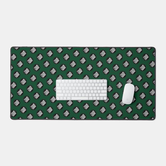 Donkergroen Custom Business Logo Pattern Bureaumat (Keyboard & Muis)