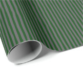 Donkergroen & donkergrijs scheve strepen cadeaupapier (Rol Hoek)