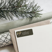 Donkergroen Elegant groen Kerstmis Chic Etiket