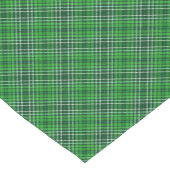 Donkergroen en bosgroen patroonpatroon korte tafelloper (Hoek)