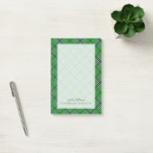 Donkergroen en bosgroen patroonpatroon post-it® notes (Kantoor)
