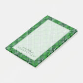 Donkergroen en bosgroen patroonpatroon post-it® notes (Schuin)