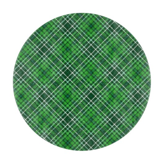 Donkergroen en bosgroen patroonpatroon snijplank (Voorkant)