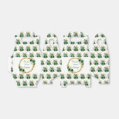 Donkergroen en goud Elegante Bloemen Sweet Sixteen Bedankdoosjes (Uitgevouwen)