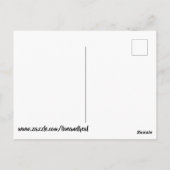 Donkergroen en grijze boter briefkaart (Achterkant)