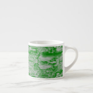 Donkergroen en grijze marmer espresso kop