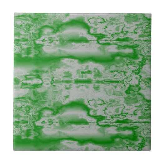 Donkergroen en grijze marmer tegeltje (Voorkant)