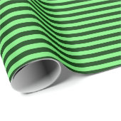 Donkergroen en licht groen Stripes/lijnpatroon Cadeaupapier (Rol Hoek)