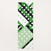 Donkergroen en lichtgroen geruit yogamat (Achterkant)