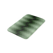 Donkergroen en nertzigzag. badmat (Gekanteld)