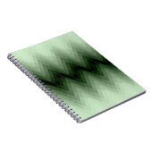 Donkergroen en nertzigzag. notitieboek (Rechterzijde)