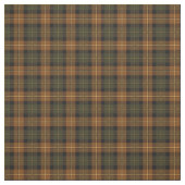 Donkergroen en Oranje Rustic Pset Stof (Swatch)