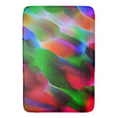 Donkergroen en rood reliëf en diepte badmat (Voorkant Verticaal)