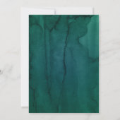 Donkergroen en Roze Bloemen Bohemian Sweet 16e Kaart (Achterkant)