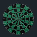 Donkergroen en zwart dartbord<br><div class="desc">Donkergroene en zwarte dart board</div>