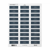 Donkergroen Etiket (Full Sheet)