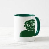 Donkergroen Football Mok voor Grand Pa (Voorkant rechts)