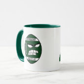 Donkergroen Football Mok voor Grand Pa (Voorkant links)