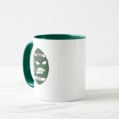 Donkergroen Football Mok voor je oom (Voorkant links)