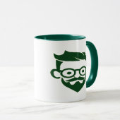 Donkergroen Football Mok voor papa (Voorkant rechts)