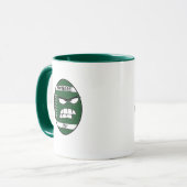 Donkergroen Football Mok voor papa (Voorkant links)