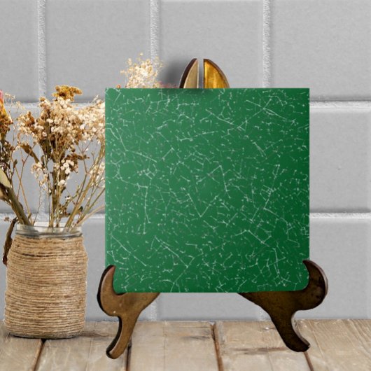 Donkergroen gebarsten glazuur Eenvoudige moderne t Tegeltje