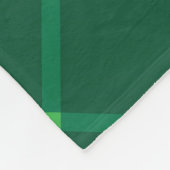 Donkergroen geruite traditionele kerst feestelijk fleece deken (Hoek)