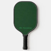 Donkergroen gestructureerd pickleball paddle (Achterkant)