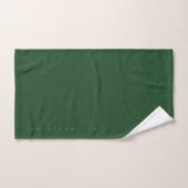 Donkergroen getextureerd bad handdoek (Handdoek)