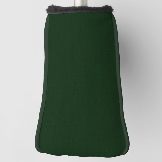 Donkergroen getextureerd golfheadcover (Draai 90)