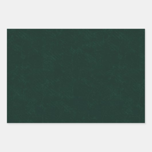 Donkergroen getextureerd inpakpapier vel (Voorkant 3)