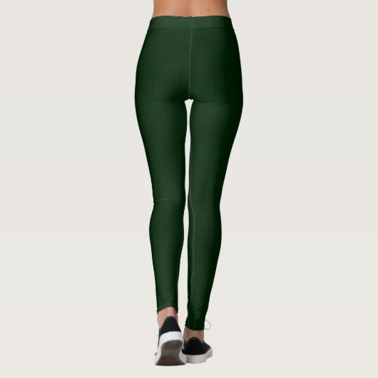 Donkergroen getextureerd leggings (Achterkant)