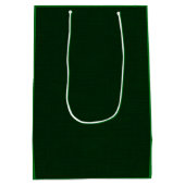 Donkergroen getextureerd medium cadeauzakje (Achterkant)