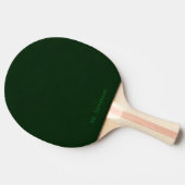 Donkergroen getextureerd tafeltennisbatje (Zijkant)