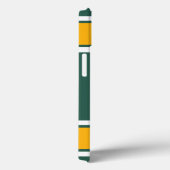 Donkergroen goud en witte sportband Case-Mate iPhone case (Achterkant / Rechts)