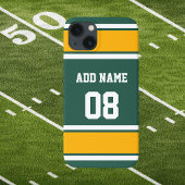 Donkergroen goud en witte sportband Case-Mate iPhone case